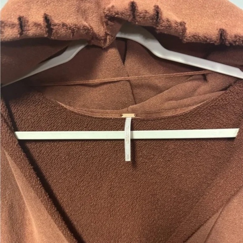Free People West Track Hoodie Size SM in Brown Small Retail $98 - Picture 4 of 9